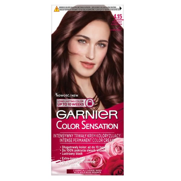 Garnier Color Sensation Hårfärgningskräm 4.15 Frostig Kastanj