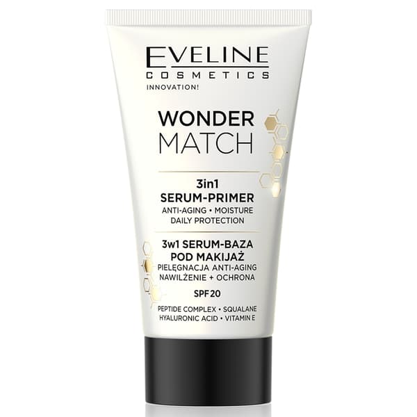 Eveline Cosmetics Wonder Match 3-in-1 Seerumi-pohjamaali, 30 ml