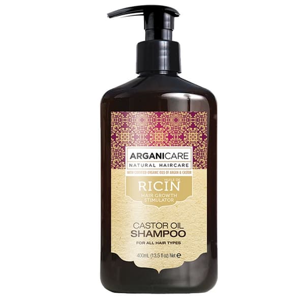 Arganicare Risiiniöljy Hiusten Kasvua Stimuloiva Shampoo, 400ml