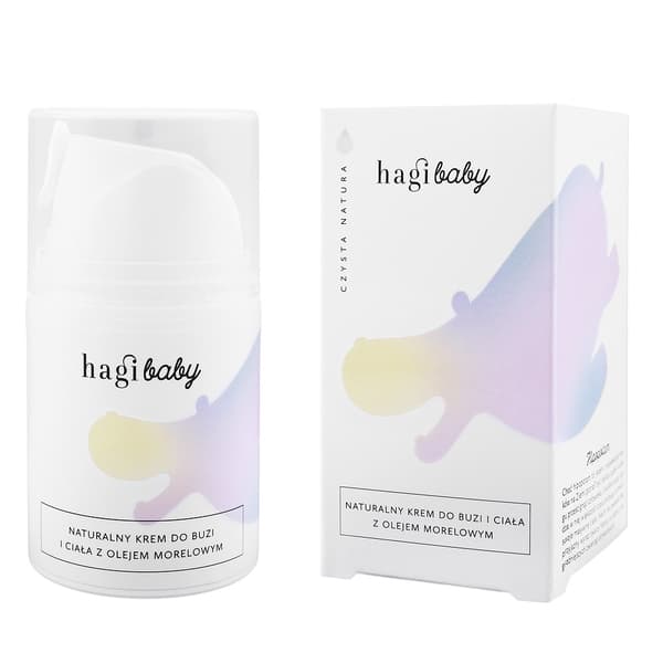 Hagi Baby Naturlig Ansigts- og Kropscreme med Abrikosolie, 50ml