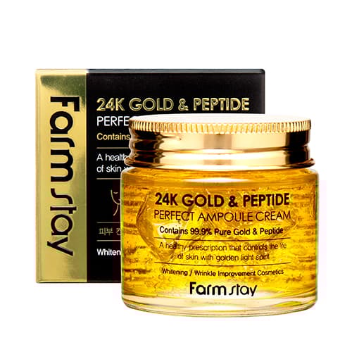 FarmStay Ansiktsampull med 24-karat Guld och Peptider, 80ml