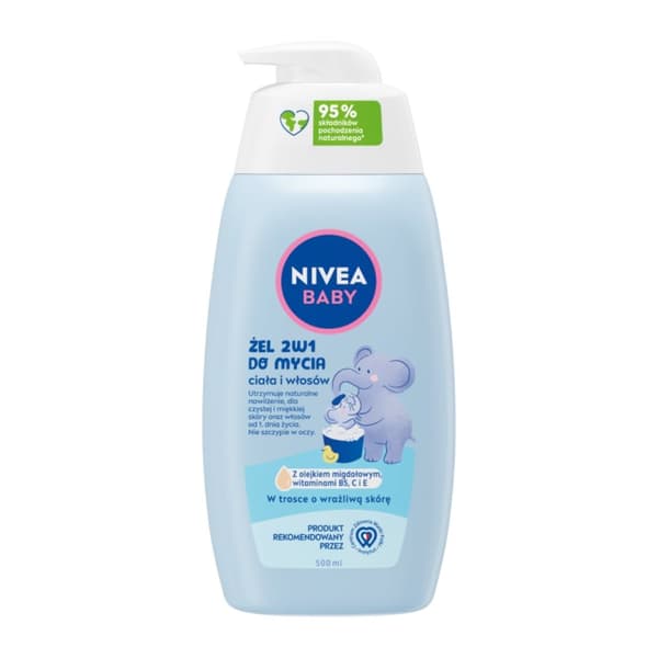 Nivea Baby 2-i-1 Kropp & Hårtvätt, 500ml