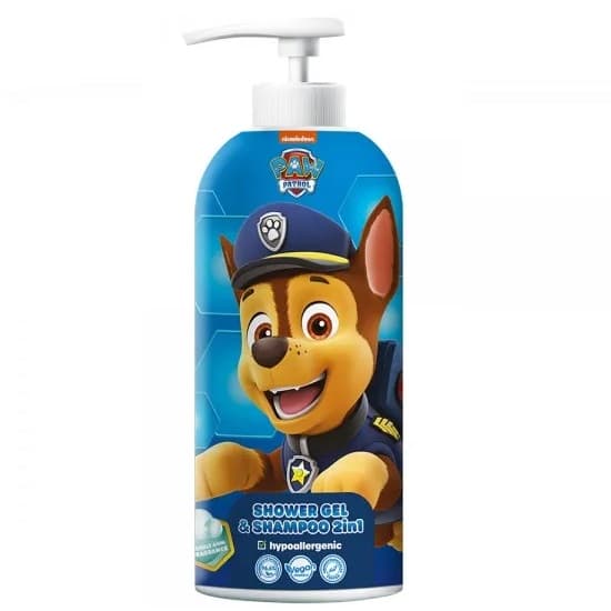 Paw Patrol Chase 2in1 Suihkusaippua & Shampoo Kuplakumi, 1000ml