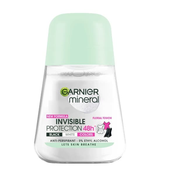 Garnier Mineral Osynligt Skydd Antiperspirant Blommig Touch, 50ml