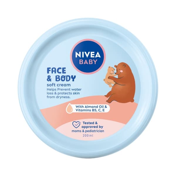 Nivea Baby Plejecreme til Ansigt og Krop, 200 ml