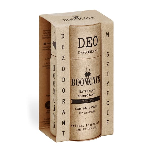Roomcays Luonnollinen Stick-deodorantti, Shea-voi & Salvia, 65ml