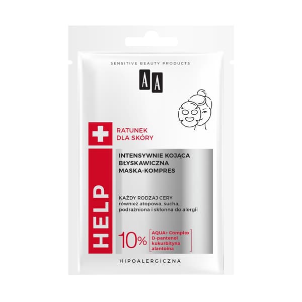 AA Hjälp Cera Atopisk Intensivt lugnande snabbverkande textilmaskkompress, 18ml