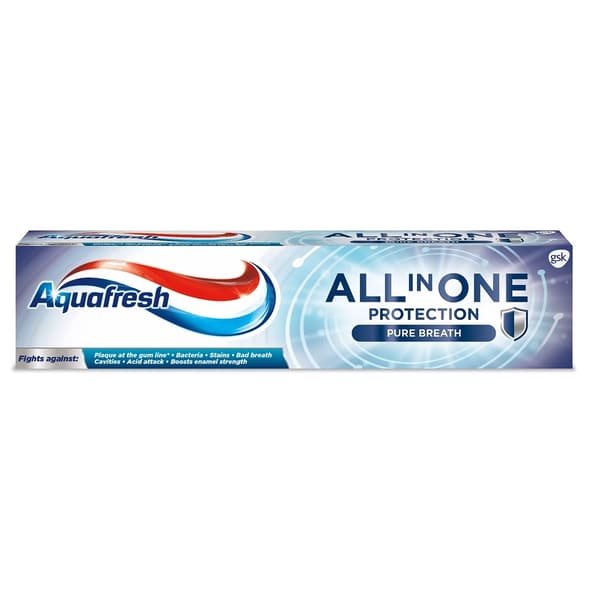 Aquafresh All In One Protection Hammastahna Puhtaalle Hengitykselle, 100ml