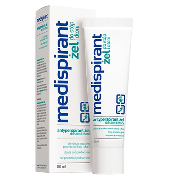 Medispirant, Gel för Fötter och Händer, 50 ml