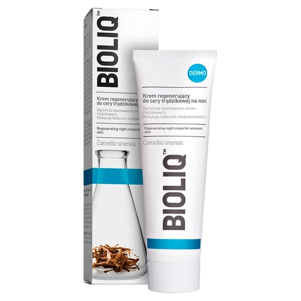 Bioliq Dermo Natcreme, Regenererende, Akneudsat Hud, Natbrug, 50 ml