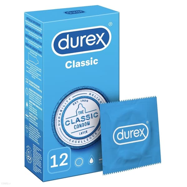 Durex Kondomer Classic, 12 stk