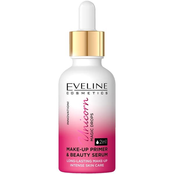 Eveline Unicorn Magic Drops - Meikin alla käytettävä pohjaseerumi, 30 ml