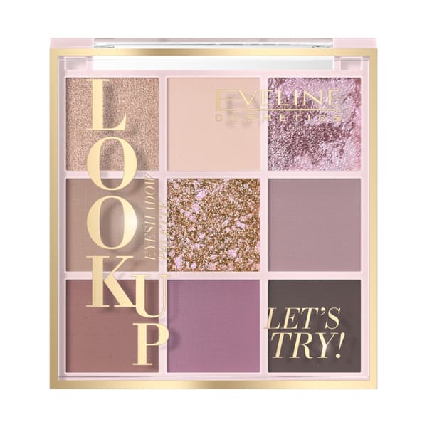 Eveline Cosmetics Look Up 9 Sävyä Luomiväripaletti Let's Try, 10,8 g