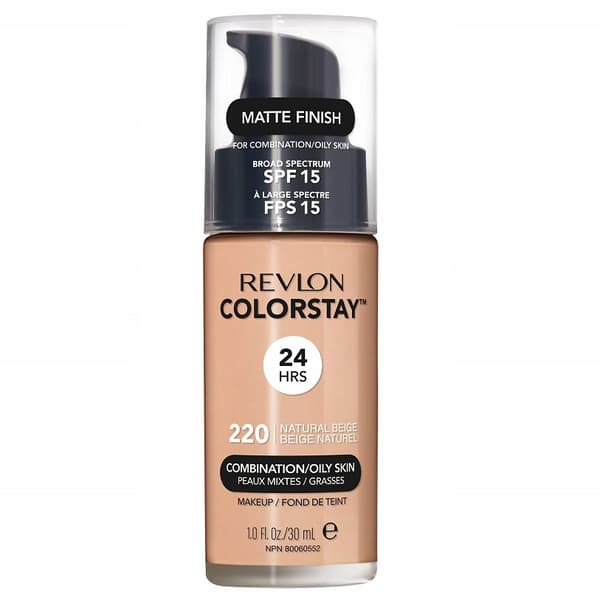 Revlon ColorStay SPF15 Foundation til Kombineret og Fedtet Hud 220 Natural Beige, 30 ml