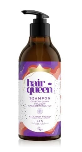 Hår Dronning, Hovedbund Shampoo til Høj Porøst Hår, 400 ml
