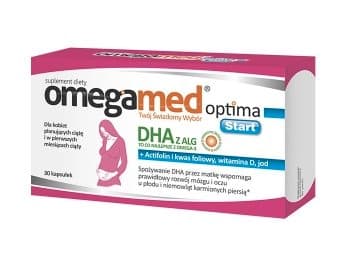 Omegamed Optima Start - Kalaöljykapselit DHA:lla, D-vitamiinilla ja Jodilla - 30 kpl.