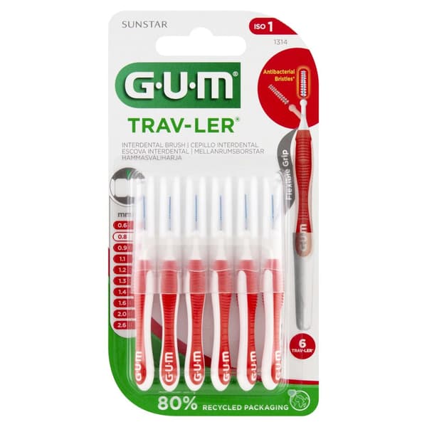 Interdentalborste, 0,8 mm, 6-pack