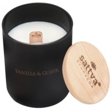 Sattva, Vanilje & Guava Stor Stearinlys 500g