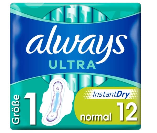Alltid, Ultra Normal, Sanitetsbindor, 12-pack (IMPORT FRÅN TYSKLAND)