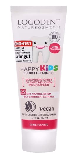 Logodent, Mansikka Hampaidenpesugeeli, 50 ml