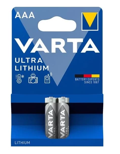 Varta Ultra Lithium - AAA-paristot, 2 kappaletta
