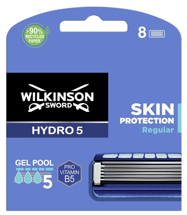Wilkinson Hydro 5 Vaihtoteräpakkaus, 8 kpl (Tuo Saksasta)