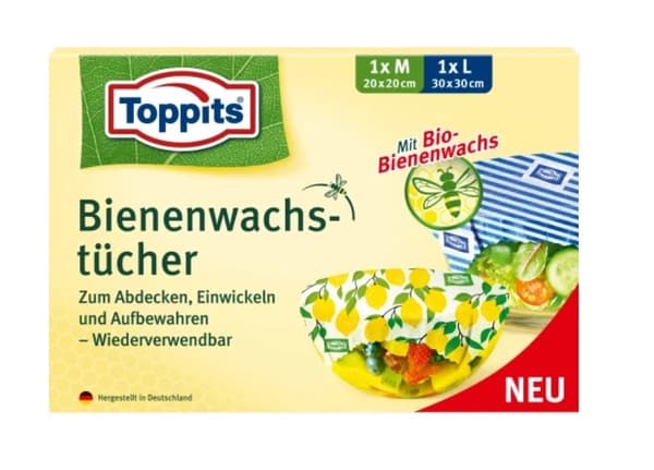 Bivaxdukar Toppits, 2-pack - Hushållspappret för Hållbara Alternativ