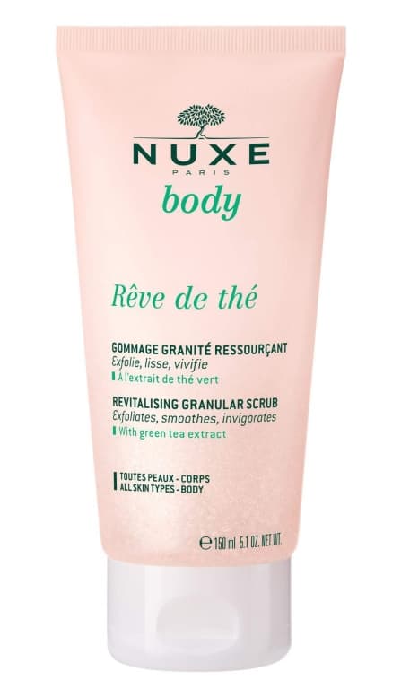 Nuxe Kroppspeeling med Grönt te, Återfuktande Skrubb för kroppen, 150 ml