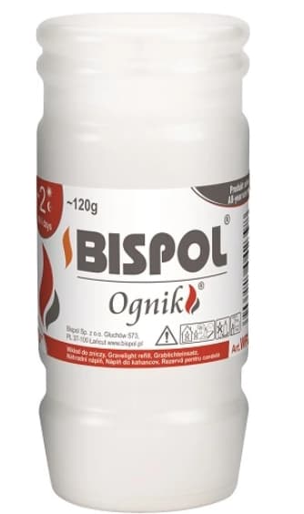 Bispol Ognik WP2N, Paraffinindsats 1 stk., 24-timers Brændetid