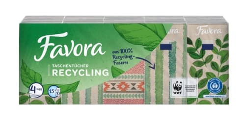 Hygieniska Pappersnäsdukar av Återvinningsbart Material - 15 x 10 st
