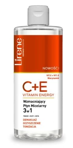 Lirene C+E-vitamiinilla rikastettu 3-in-1 Micellivesi, vahvistava, 400 ml