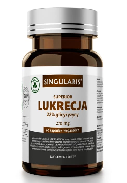 Singularis Lakrits 22% Glycyrrhizin 270 mg, 60 kapslar
