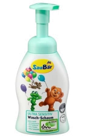 SauBear, Børns ultrafølsomme renseskum, 250 ml