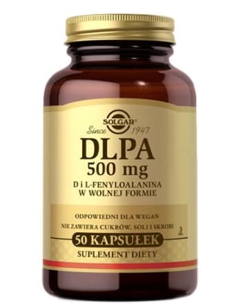 Solgar, DLPA 500mg, 50 kapselia