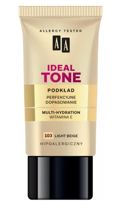 AA Makeup Ideel Tone Foundation - Perfekt Match 103 Lys beige, 30 ml