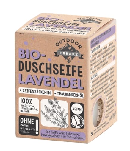 Outdoor Freakz, Lavendel Brusebar, 100g