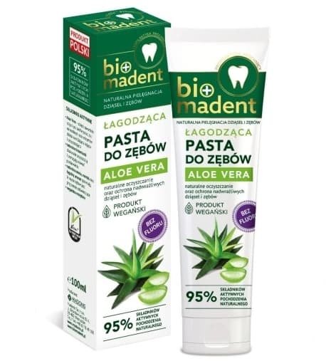 Bio Madent, Lindrende Aloe Vera Tandpasta, 100 ml