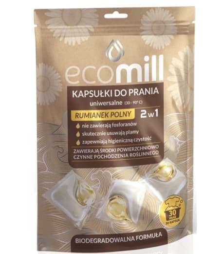EkoMill Kamomilla 2-in-1 Yleispuhdistuskapselit 30 kpl