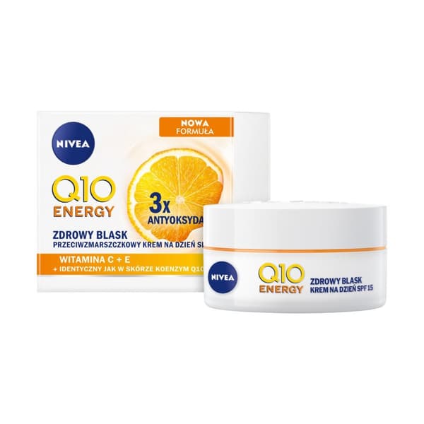 Nivea Q10 Plus C Odmłodzona + Pełna Energii Päivävoide SPF15, 50 ml