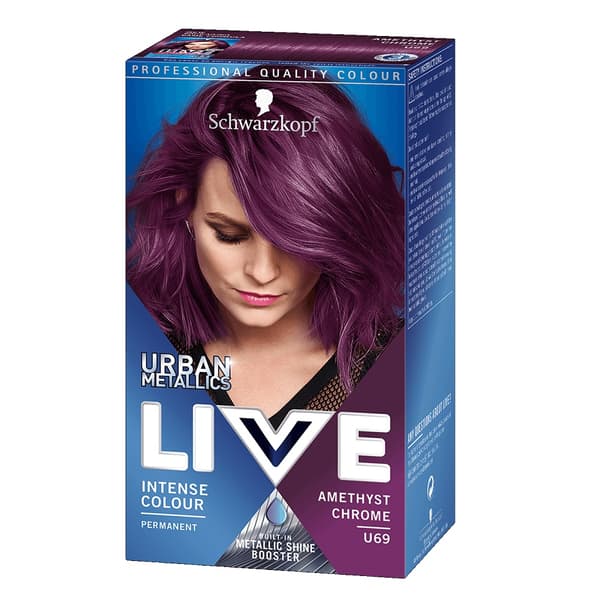 Schwarzkopf Live Urban Metallic Hårfärg i U69 Amethyst Chrome