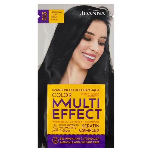 Joanna Farveboostende Shampoo Multi Effect 013 Eben Sort 35g