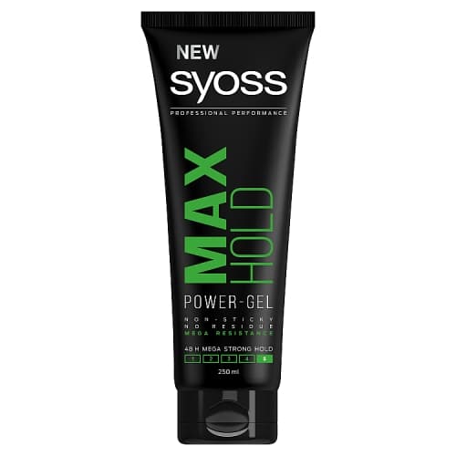 Syoss Max Hold Gel Hårgelé - Stärkande Stylinggel med Mega Starkt Håll, 250ml