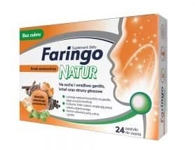 Faringo Natur Apelsin, 24 sugtabletter