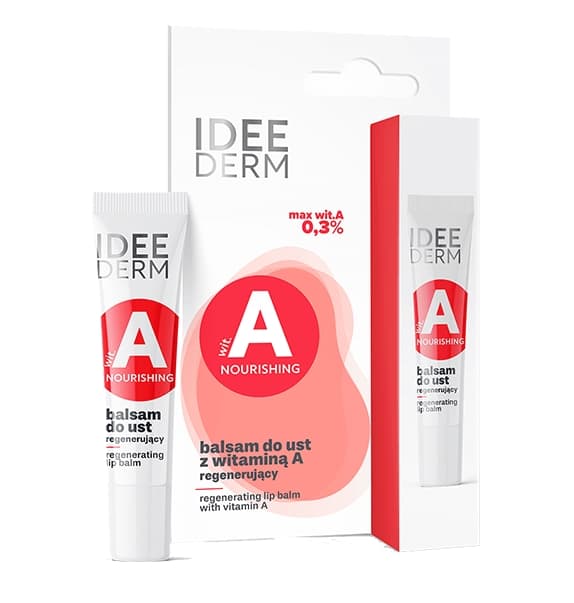 Genopbyggende Læbepomade med A-vitamin - Idee Derm (12 ml)