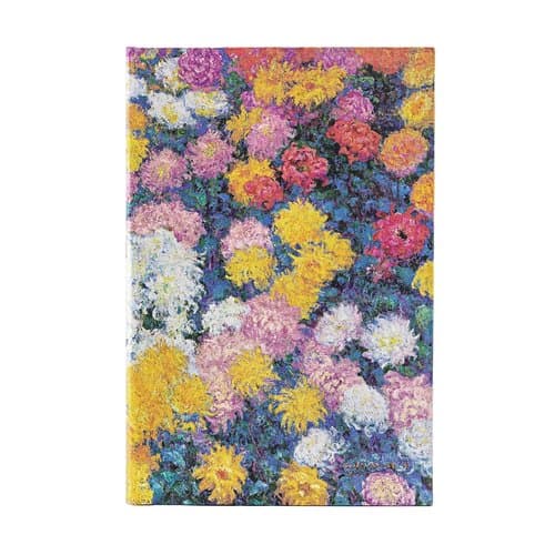 Monet's Chrysanthemums Midi Notesbog med Linjer fra Paperblanks