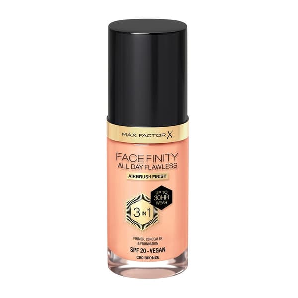 Max Factor Facefinity All Day Flawless 3-i-1 Flydende Foundation C80 Bronze, 30ml