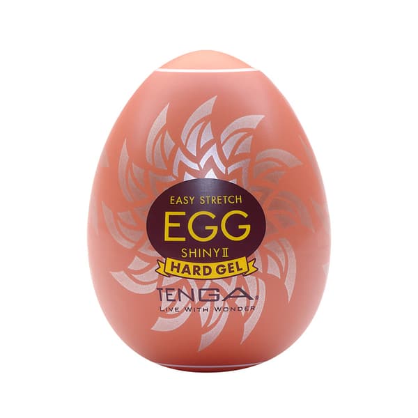 Tenga Lätt Stretch Shiny II Engångs Masturbator i Äggform