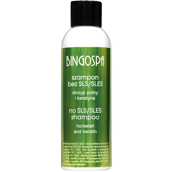 BingoSpa Schampo utan SLES/SLS med åkerfräken och keratin, 100ml