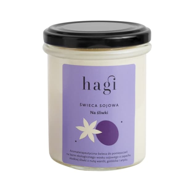 Hagi Sojavaxljus Med Plommon, 215ml
