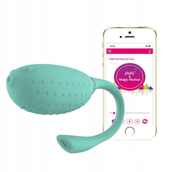 Magisk Motion App-Styret Ægformet Vibrator, Grøn, 1 stk